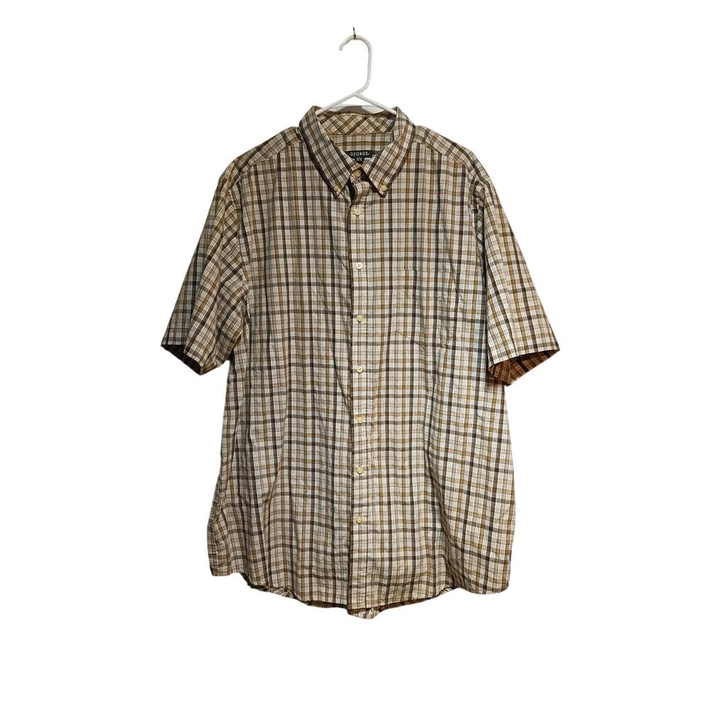 George Men's Button Up Shirt Size XL Tall